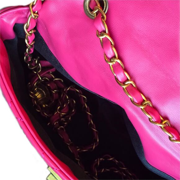 Hot Pink NWT Classic Mini Flap Cross Body Bag - Picture 9 of 12